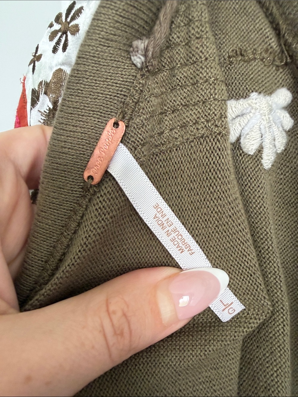 Free People Fairytale Top with Embroidered Sleeves - Picture 3 of 6